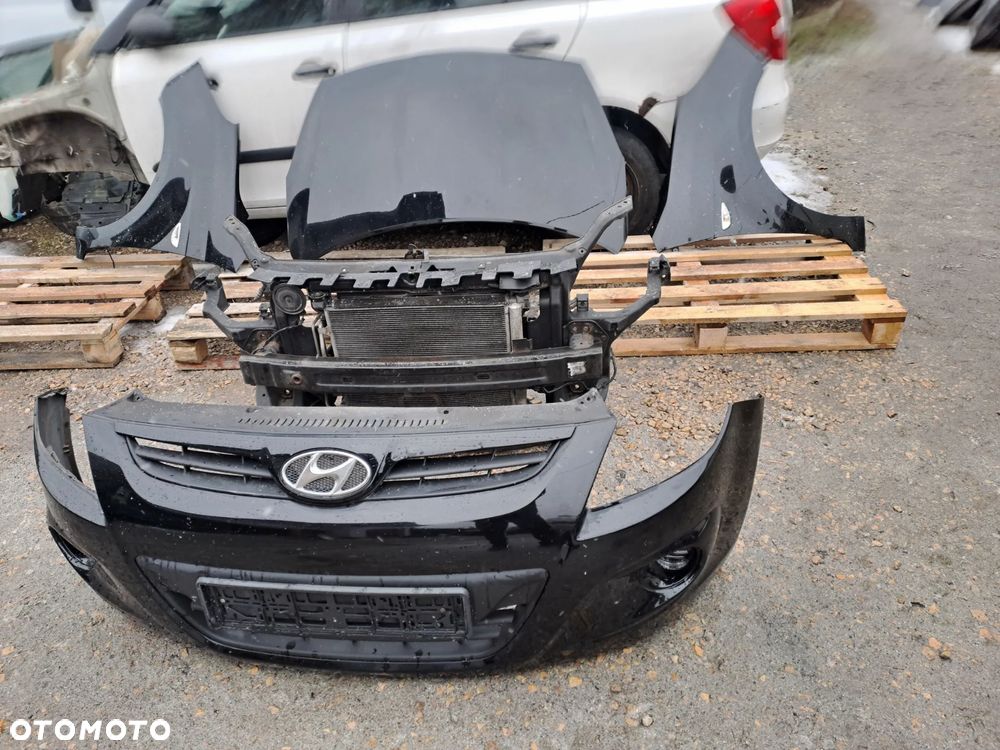 Hyundai I20 maska błotniki zderzak przód drzwi kompletne kod lakieru FR czarne - 5