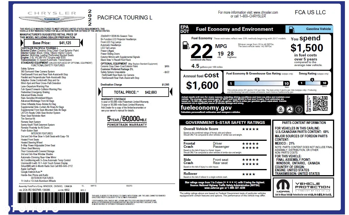 Chrysler Pacifica - 23