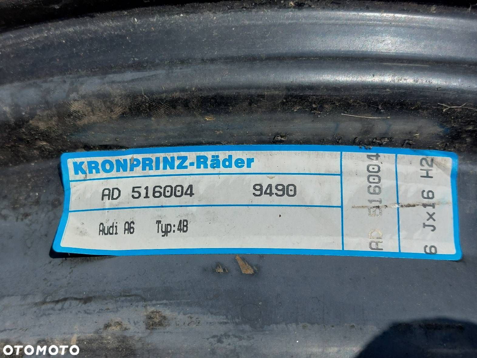 FELGA STALOWA 1 SZT 5x112 6Jx16 ET40 FI57,1 AUDI VW SKODA SEAT - 4