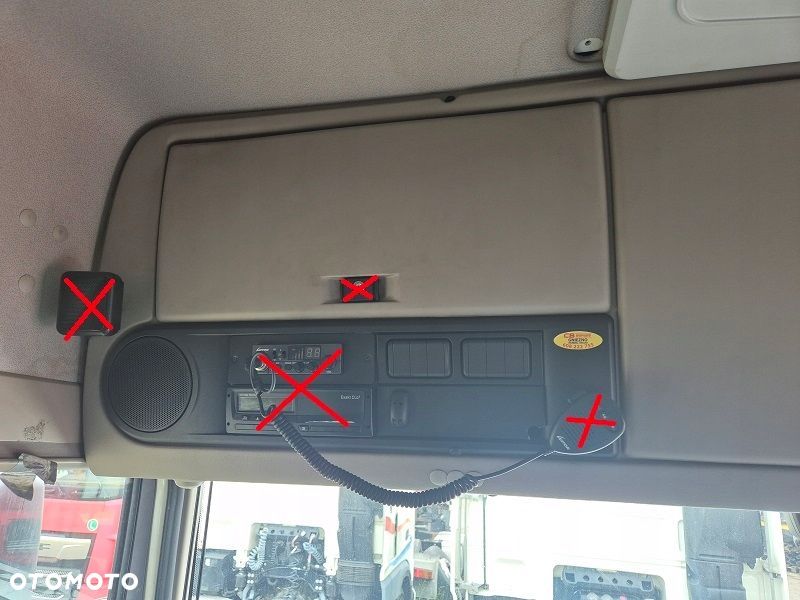 KOKPIT GÓRNY SCHOWKI PÓŁKI PÓŁKA SCHOWEK KONSOLA DESKA DAF XF 106 LIFT - 3