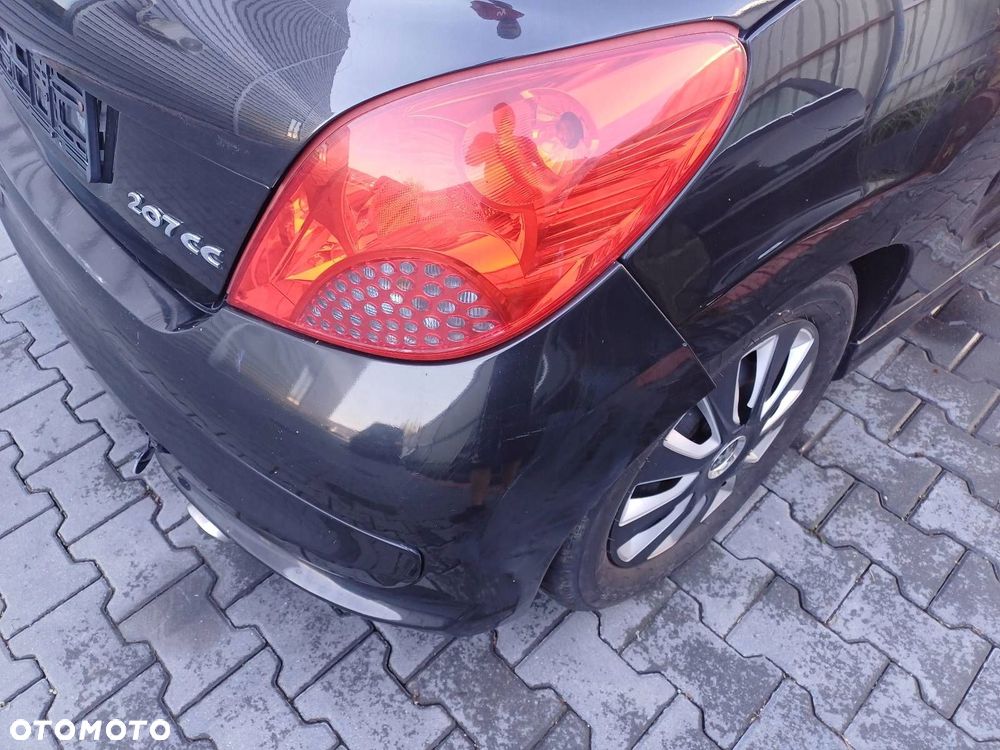 KOMPLETNY TYŁ PEUGEOT 207 CC EXLB KLAPA ZDERZAK LAMPY - 5