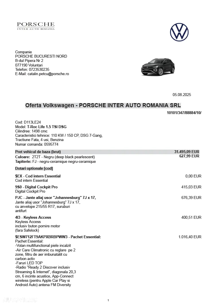 Volkswagen T-ROC 1.5 TSI DSG Life - 12
