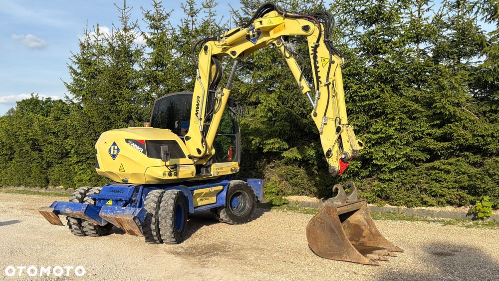 Mecalac Koparka 14 ton MECALAC 15 MWR koparko-ładowarka 3 łyżki widły 1 wł Centr.smarowanie Opony na BLIŹNIAKU 80%Camso ładowarka 714 12MTX 4x4 skrętne KLIMA kabina Premium silnik 146KM volvo EW140B DEUTZ szybka 35km/h - 11