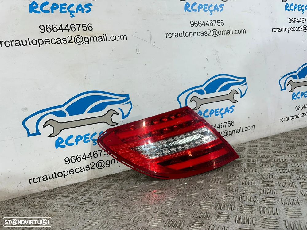 .Farolins Tras Traseiros Esquerdo Direito Originais Led Mercedes Benz Classe C W204 Sedan 2006 - 2014 - 9
