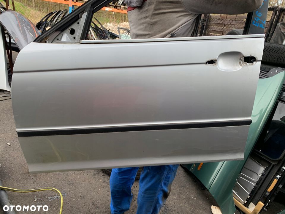 DRZWI PRZEDNIE LEWE TITANSILBER 354 BMW E46 - 1