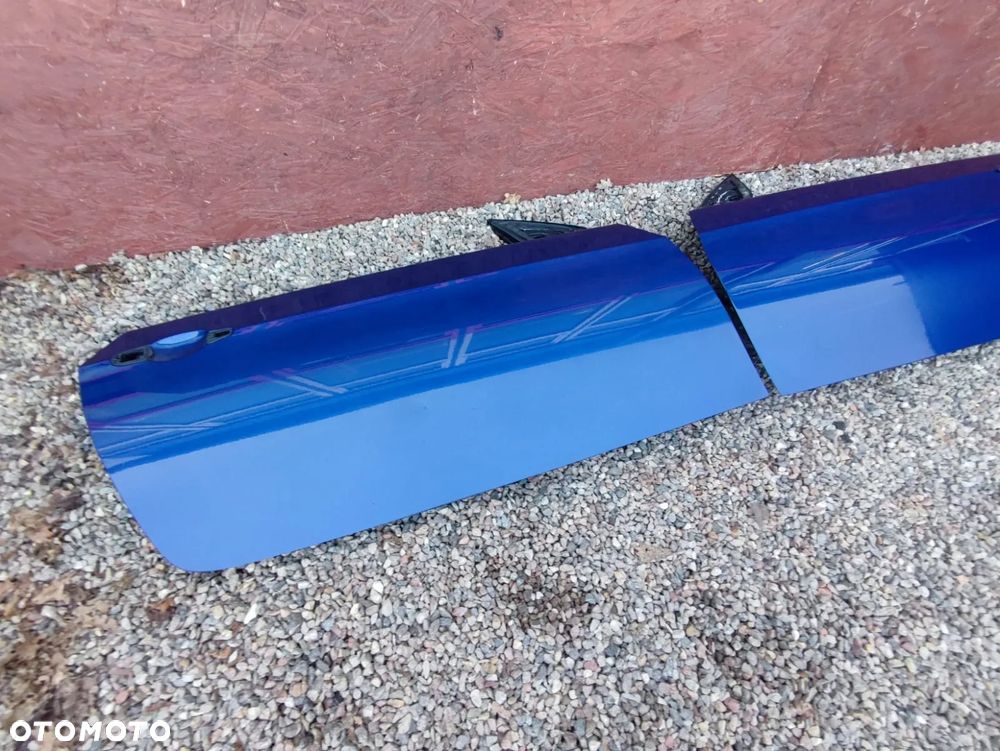 BMW E92 / E92 LCI / E93 / E93 LCI. KOMPLET ORYGINALNYCH DRZWI PRAWE / LEWE +  PODNOŚNIK SZYBY + SZYBA. O NR: 7 200 570 /  7 200 569 OEM, W KOL. LE MANS BLAU METALIC 381. BEZ RDZY - 2
