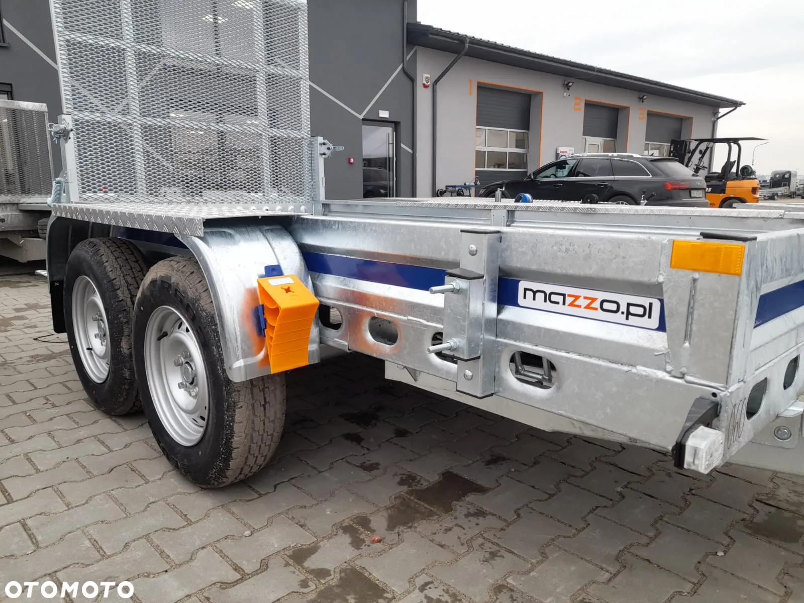 Wiola Dostawa przyczepa koparkowa budowlanka z trapem 292x142x20cm DMC2700 kg MOCNA I SOLIDNA - 11