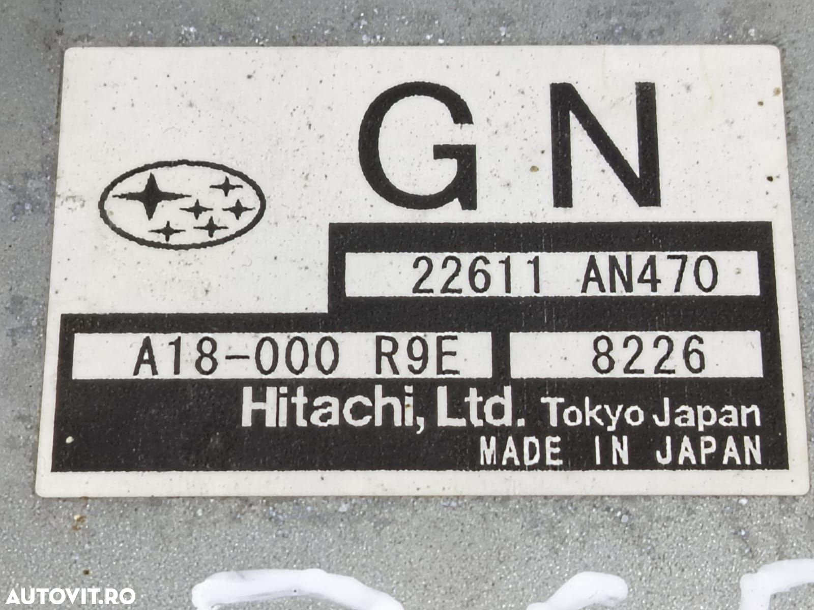 Calculator motor ecu 22611an470 Subaru Forester 3 [2007 - 2011] 2.0 - 3