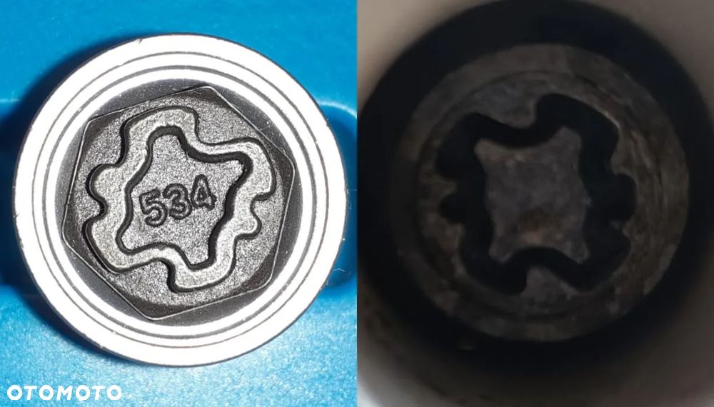 Nasadka zabezpieczająca Nakładka Adapter Złodziejka Do Śrub VW Volkswagen - 14