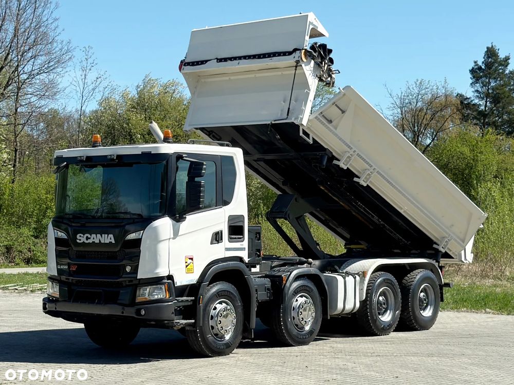 Scania G 450 XT * WYWROTKA 5,75 m + BORDMATIC * STAN BDB / 8x4 - 5