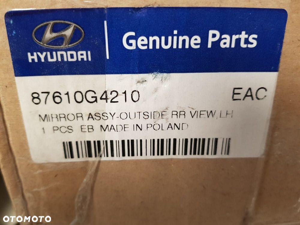 NOWE ORYGINALNE LUSTERKO LEWE HYUNDAI I30 3 III 18-24 EUROPA 8PIN 87610G4210 - 9