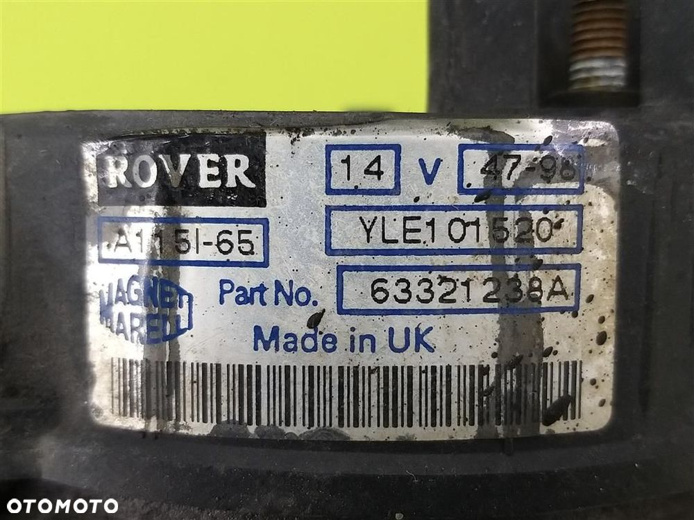 Alternator Rover 200 III 1995-2005 1,2 B MAGNETI MARELLI 63321238A 98A - 2
