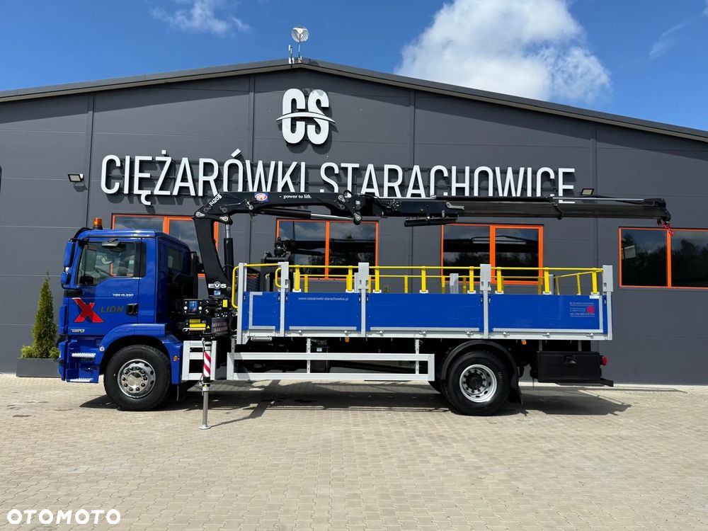 MAN TGM TGL TGS 18.250 E6 //skrzyniowy z HDS // 4x2 // żuraw HMF 1420 K2 HDS dzwig kran crane budowlanka - 13