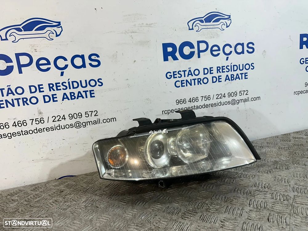 .Conjunto Farois Otica Frente Frontal Audi A4 B6 Original - 7