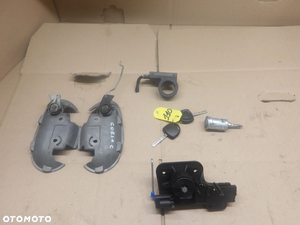 OPEL CORSA C LIFT 03-06 1.0B STACYJKA 2X KLUCZYK 3X WKŁADKA MODUŁ IMMOBILIZERA 13144390 13168306 - 9