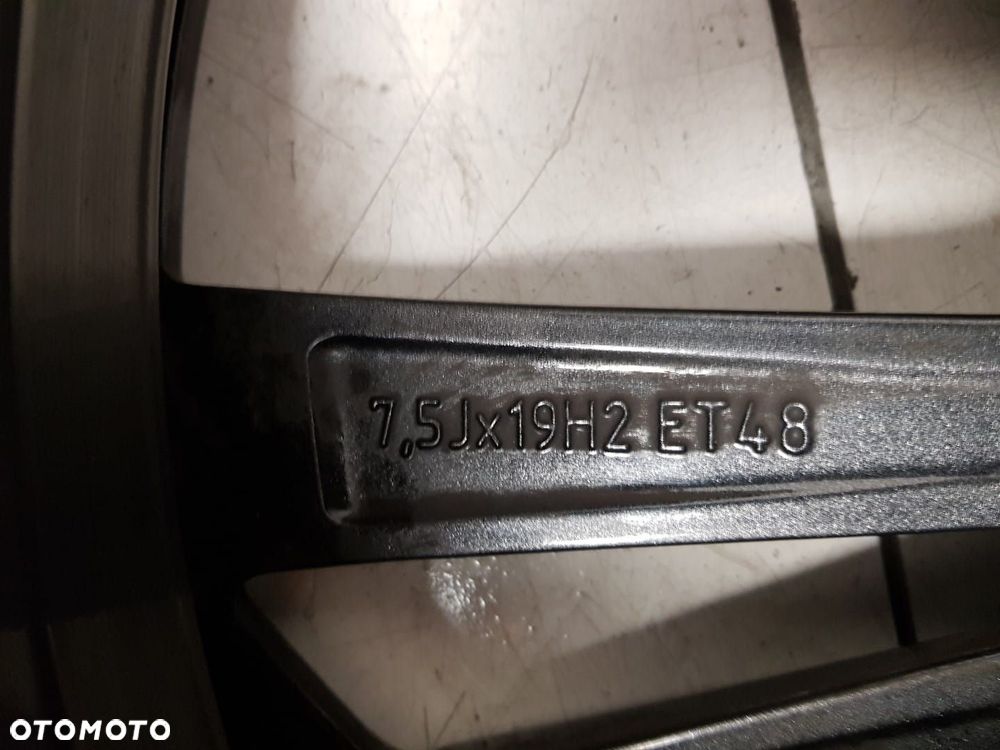 FELGA SKODA OCTAVIA ALUMINIOWA ALUMINIOWE 7.5 J x 19 5x112 ET48 5E3601025 S T AT R AR SCHWARZ SILBER - 12