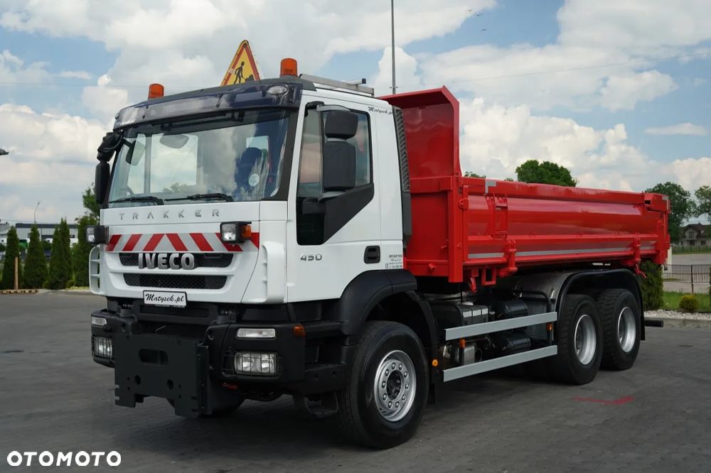 Iveco TRAKKER 450 / 6X4 / WYWROTKA / HYDROKLAPA / HYDROBURTA / BORDMATIC / CZOŁOWNICA / EURO 5 / - 13
