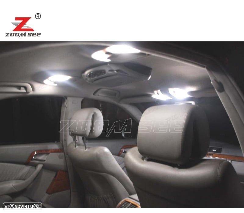 KIT COMPLETO DE 27 LÂMPADAS LED INTERIOR MERCEDES E CLASE W211 SEDÂN E200 E220 E240 E270 02-08 - 2