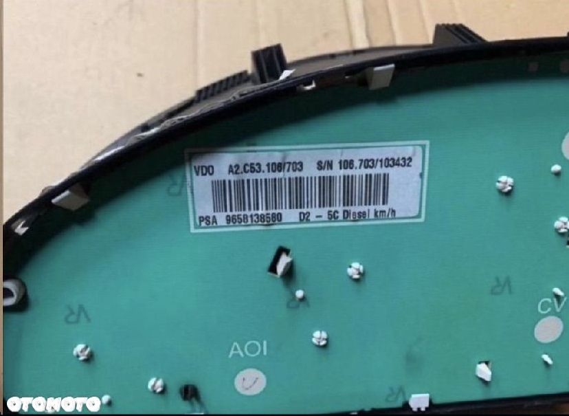 9658138580 licznik zegary Europa automat Peugeot 407 - 3