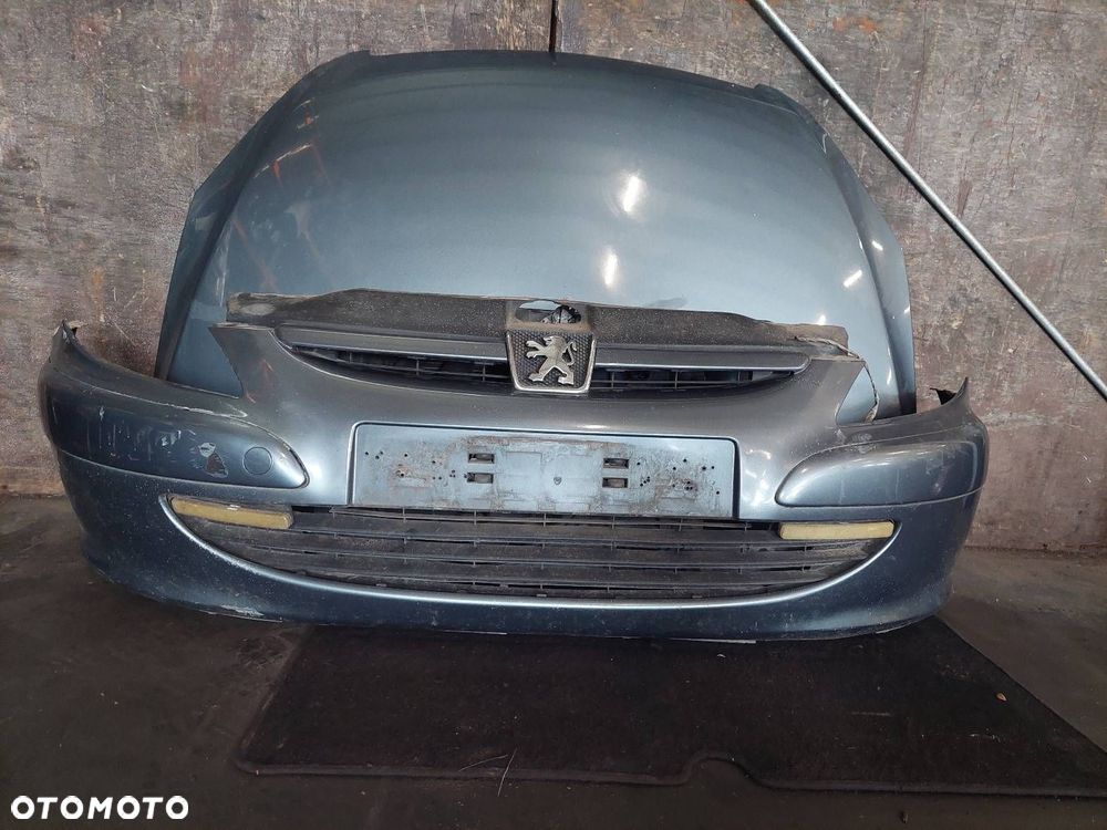 KOMPLETNY PRZÓD MASKA ZDERZAK BŁOTNIKI LAMPY BELKA PEUGEOT 307 I EZWD - 9