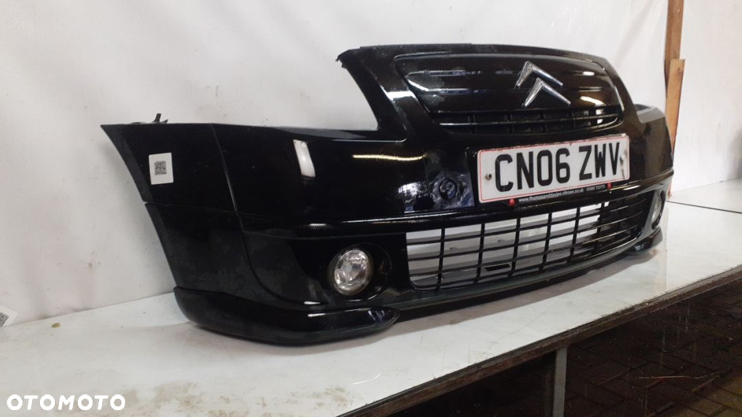 * ZDERZAK PRZÓD PRZEDNI CITROEN C2 VTR CZARNY EXL HALOGENY - 4