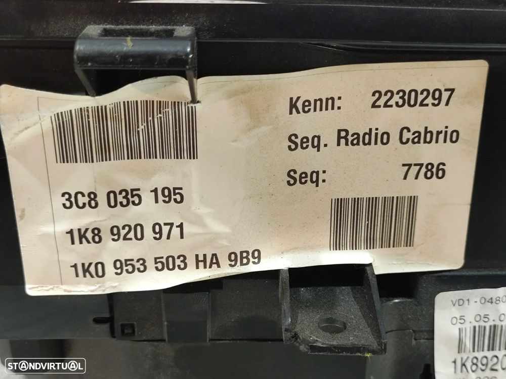 Quadrante / Conta Quilometros VW Scirocco 3 - 1K8920971 - 3