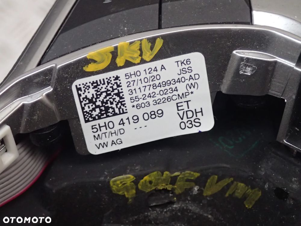 KIEROWNICA MULTIFUNKCYJNA ŁOPATKI VW PASSAT B8 GOLF VIII 5H0419089ET - 4