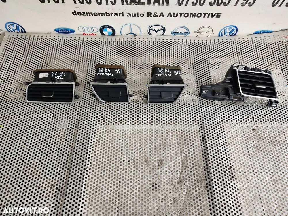 Grile Grila Aerisire Ventilatie Bord Audi A8 4H D4 An 2010-2011-2012-2013-2014-2015-2016-2017 Testa - 4