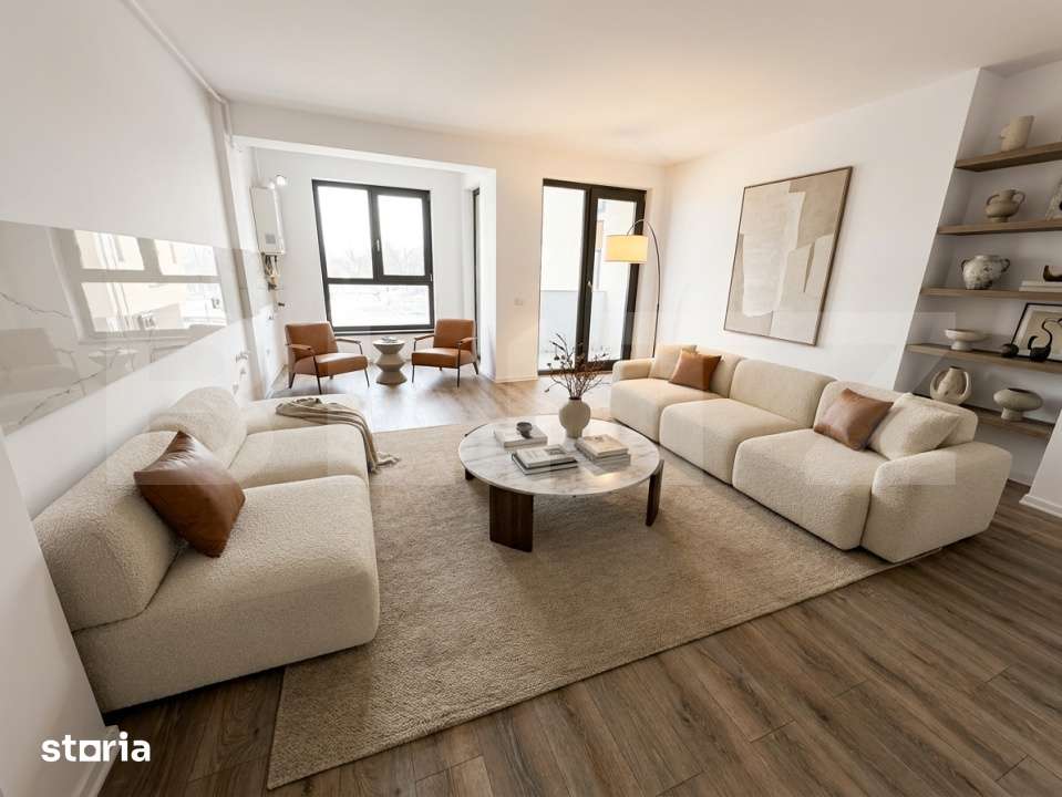 Apartament 3 camere, bloc nou, 63mp, zona Centru — fotografia 1