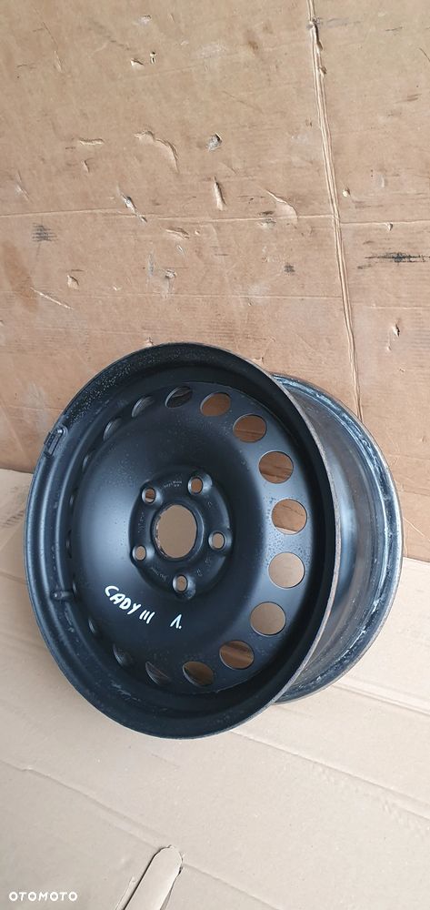 Felgi stalowe koła VW 5x112 6J ET47 16" R16 VW Caddy III 1K0601027C - 2