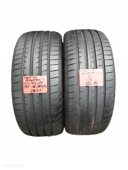 Goodyear Eagle F1 Asymmetric 3 225 40 19 93 Y rant run flat XL  - BMW 2szt - 1