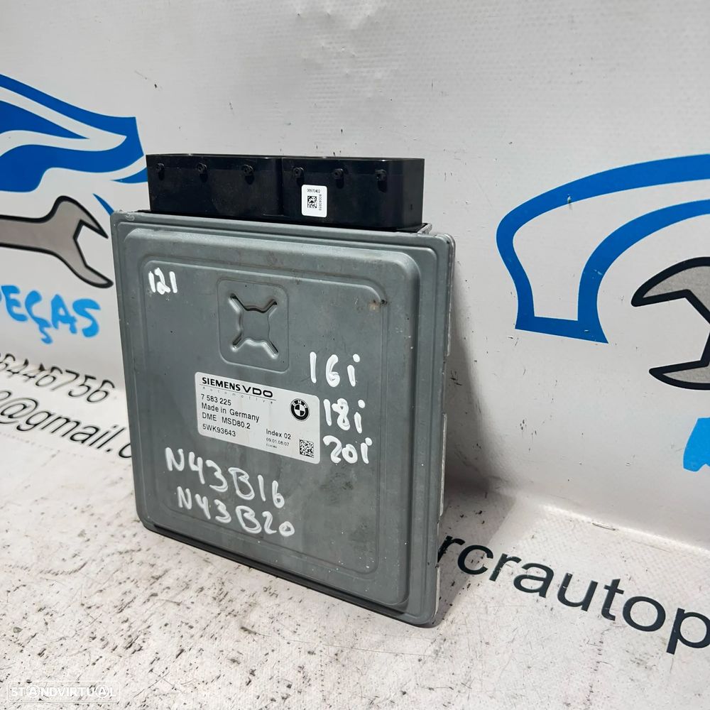 .Centralina Original Motor Siemens VDO BMW 2.0 N43 N43B20 5WK93643 / 7 583 225 - 4