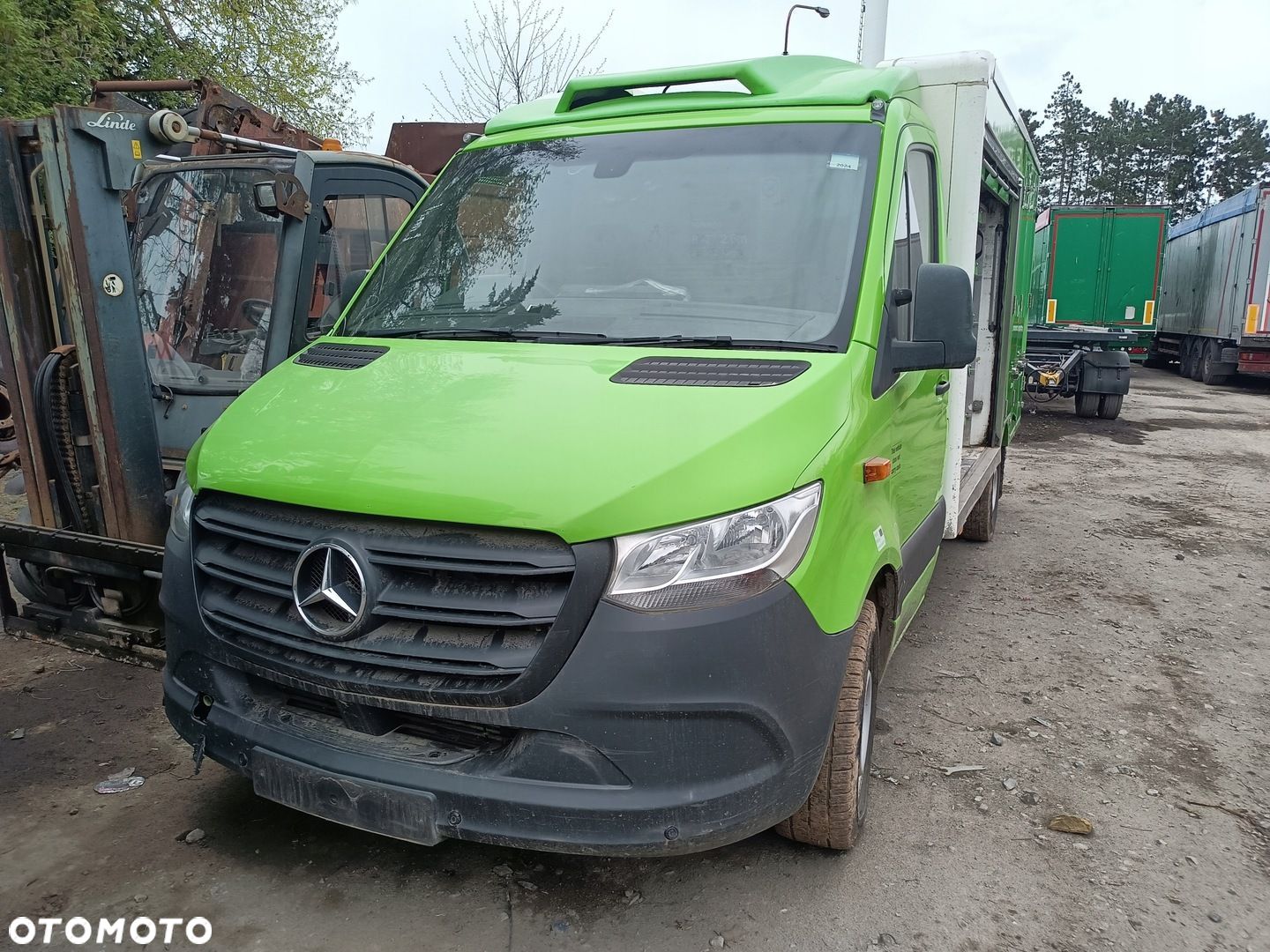 mercedes sprinter 907 910 kompletny przod maska blotnik zderzak lampa drzwi - 1