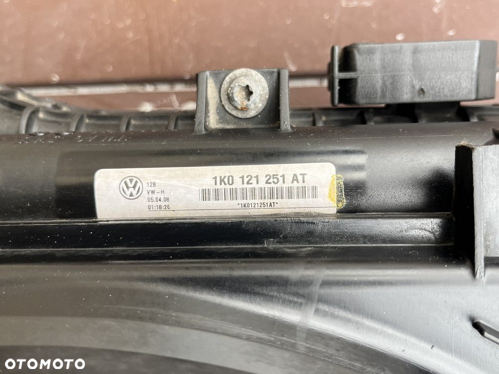 KOMPLET CHŁODNIC WODY KLIMATYZACJI WENTYLATORY CHŁODNICA INTERCOOLER AUDI A3 VW GOLF 5 CADDY TOURAN PASSAT B6 SEAT SKODA 1.6 1.8 BENZYNA 2.0 TDI - 6