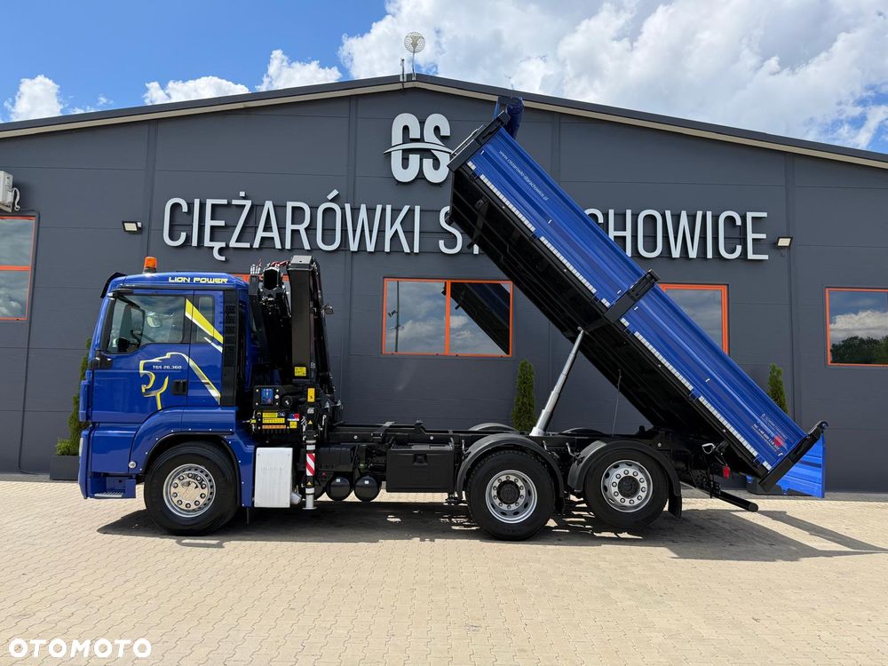 MAN TGM TGS TGX 26.360 // E5 // Klimatyzacja/ 6x2 6x4 // WYWROTKA 3-S // HMF 1420 K2 // kipper, krane, crane, żuraw, dźwig, wywrot - 12