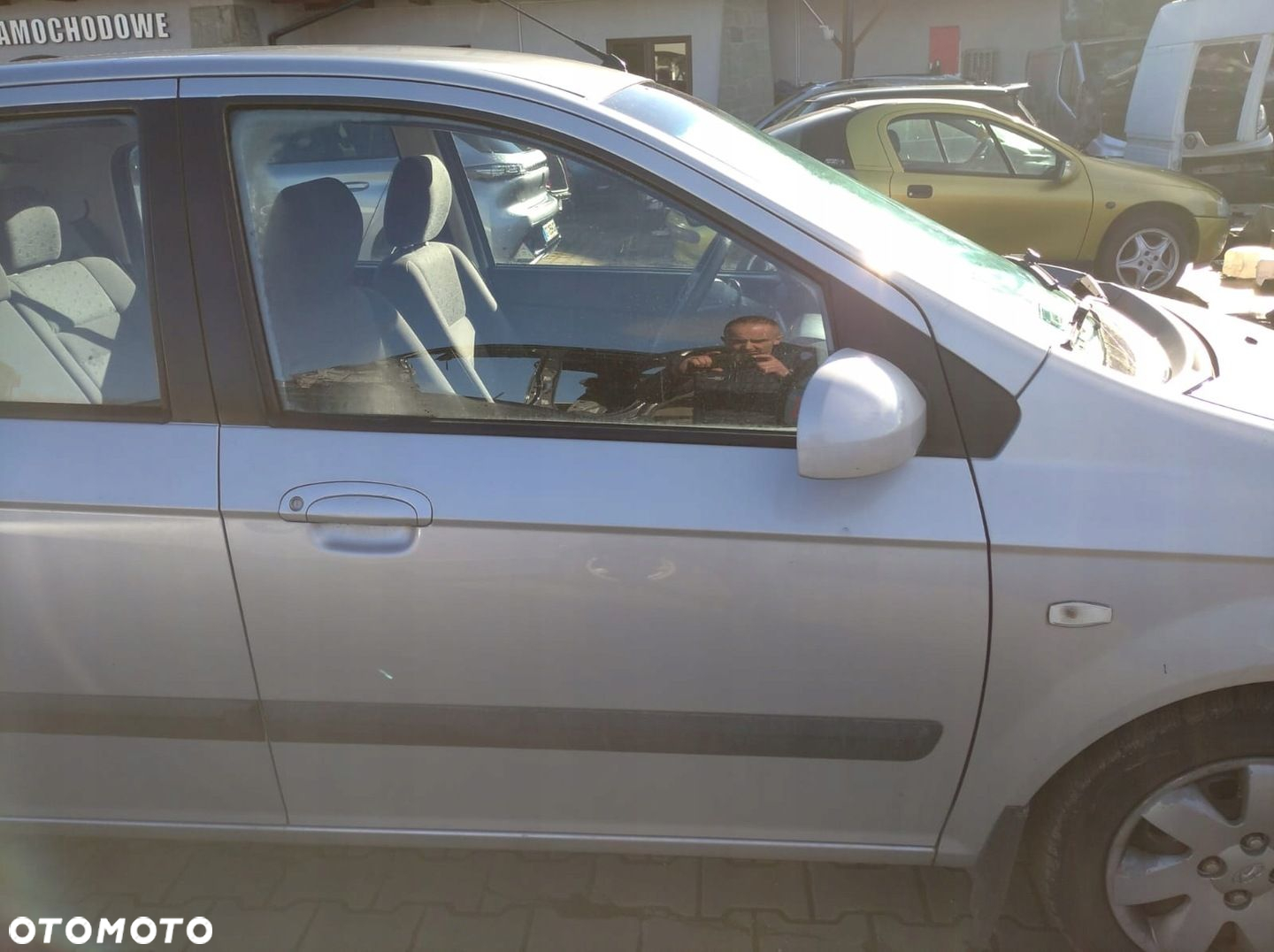 HYUNDAI GETZ 02- HB 5D DRZWI PRAWE PRZÓD PRZEDNIE SREBRNE CS - 4