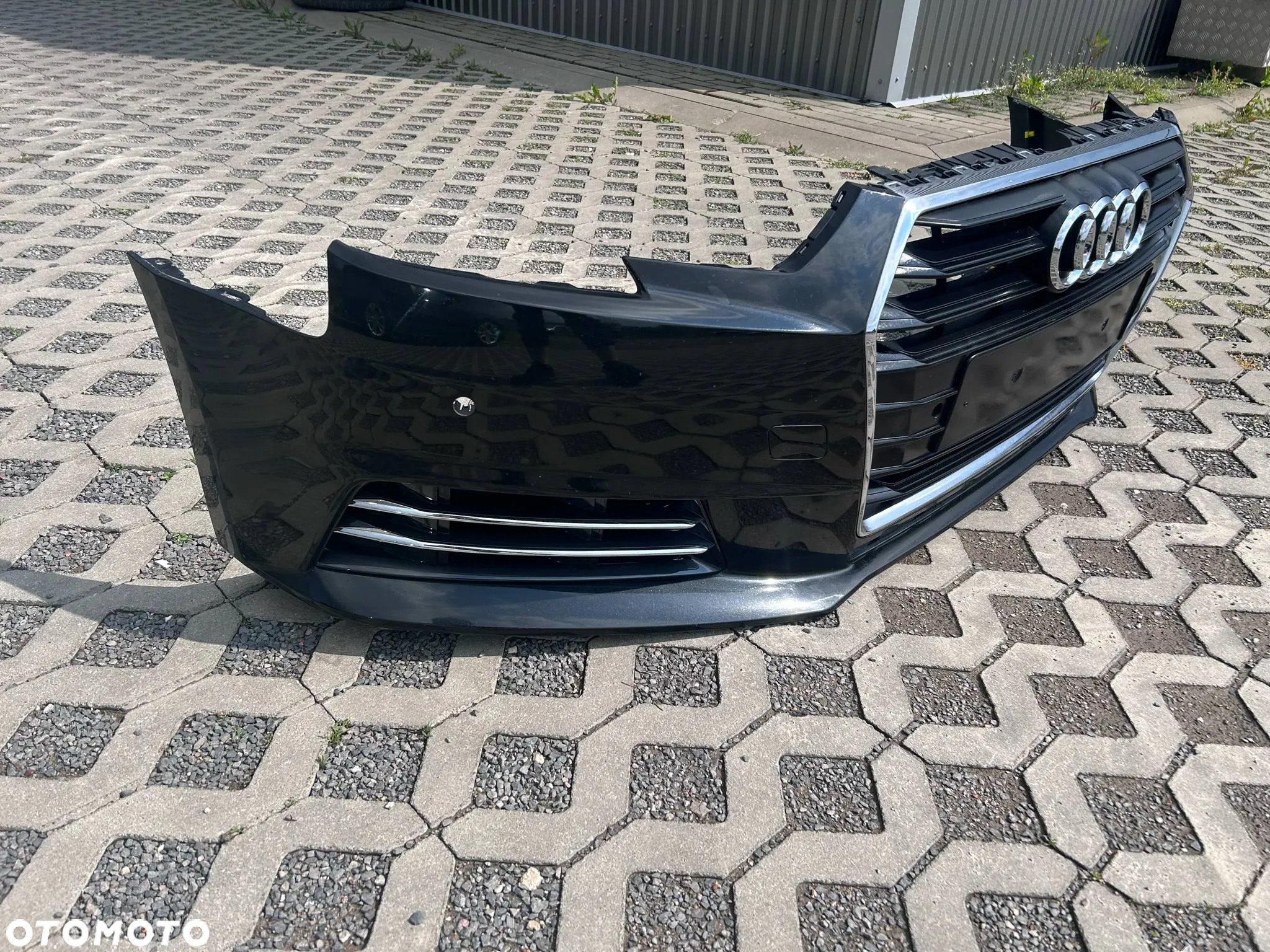 Audi A4 B9 8W Zderzak Przód Przedni kompletny LY9B 15-19r. 4xPDC Ładny - 3