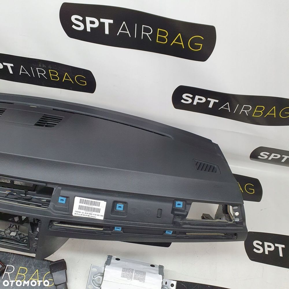 BMW E90 E91 E92 DESKA ROZDZIELCZA KONSOLA KOKPIT PULPIT PODUSZKI AIRBAG AIR BAG NAPINACZE KIT SET - 4