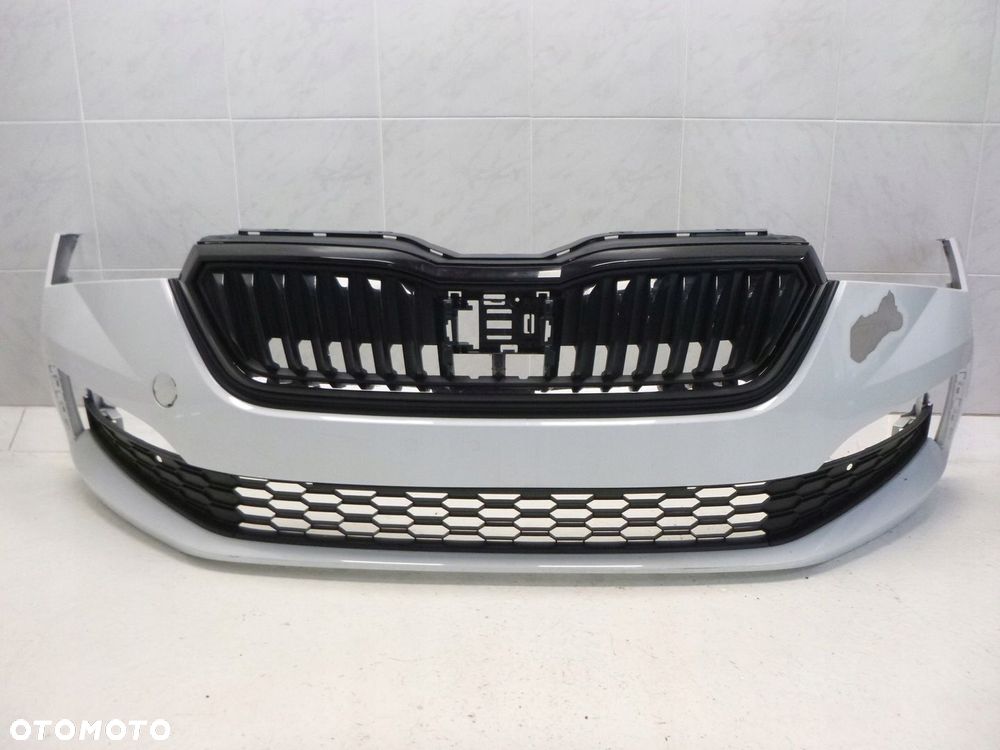 SKODA SCALA ZDERZAK PRZÓD PRZEDNI GRILL ATRAPA CHŁODNICY POD RADAR ORYGINAŁ - 3