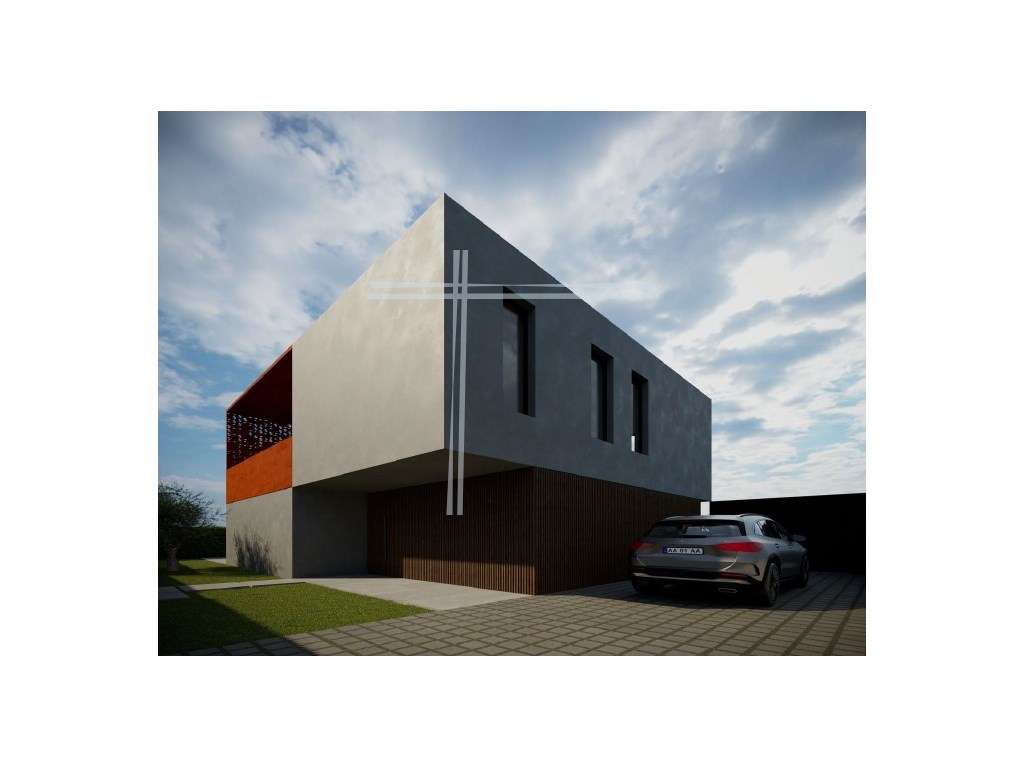 Moradia isolada T4, arquitetura contemporânea com garagem e piscina... - Grande imagem: 2/17