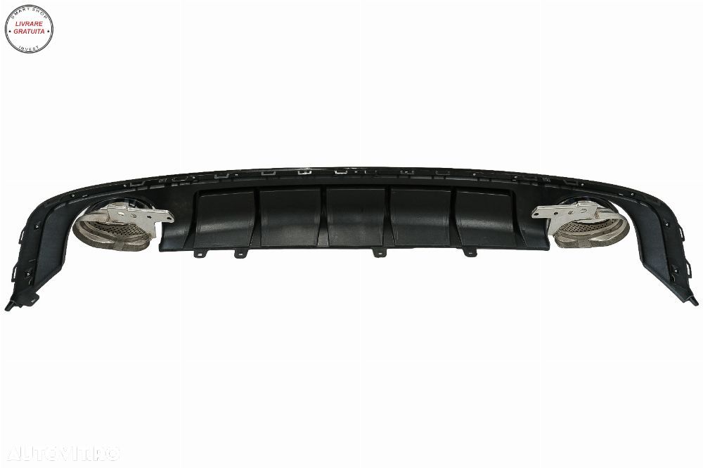 Difuzor Bara Spate si Ornamente Evacuare Audi A6 C8 4K Avant Sedan (2018-up) RS6 D- livrare gratuita - 7
