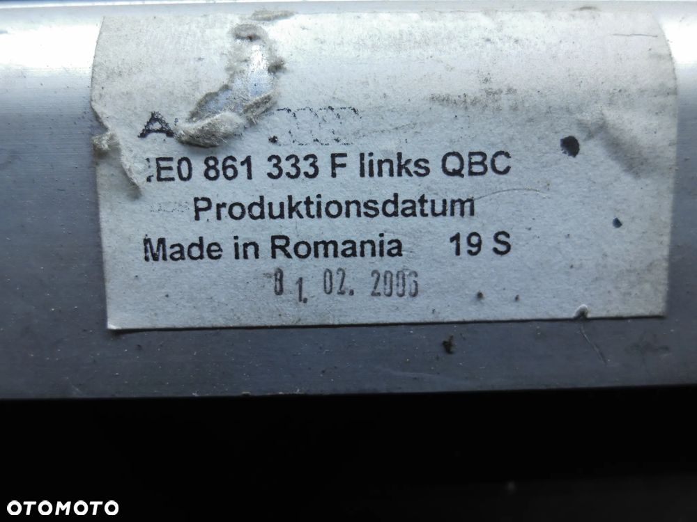 ROLETA SZYBY ELEKTRYCZNA 4E0861333F AUDI A8 S8 D3 - 2