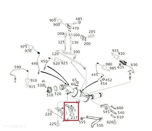 MERCEDES SPRINTER 906 907 910 Wspornik katalizator - 6