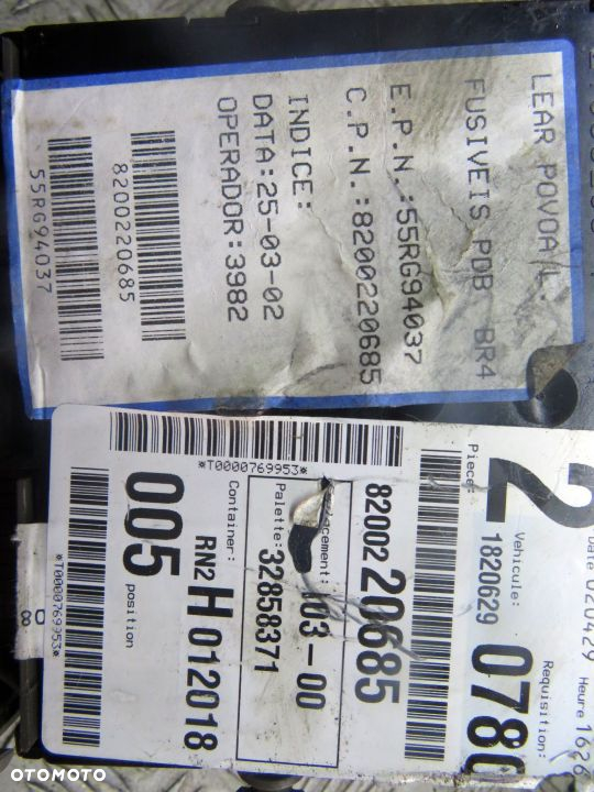 SKRZYNKA BEZPIECZNIKÓW VEL SATIS PH1 2.0T 16V 8200220685 BSI UCH 005 RENAULT 2001-2004 - 2