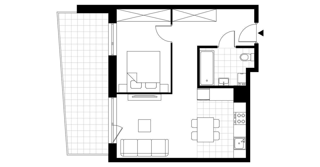 2-pokojowe mieszkanie 47m2 + balkon Bez Prowizji - Pełny obrazek: 4/16