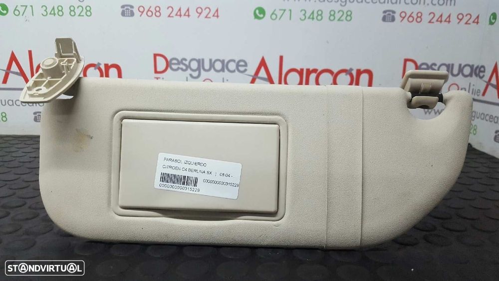 PÁLA DO SOL ESQUERDA CITROEN C4 BERLINA SX - 1