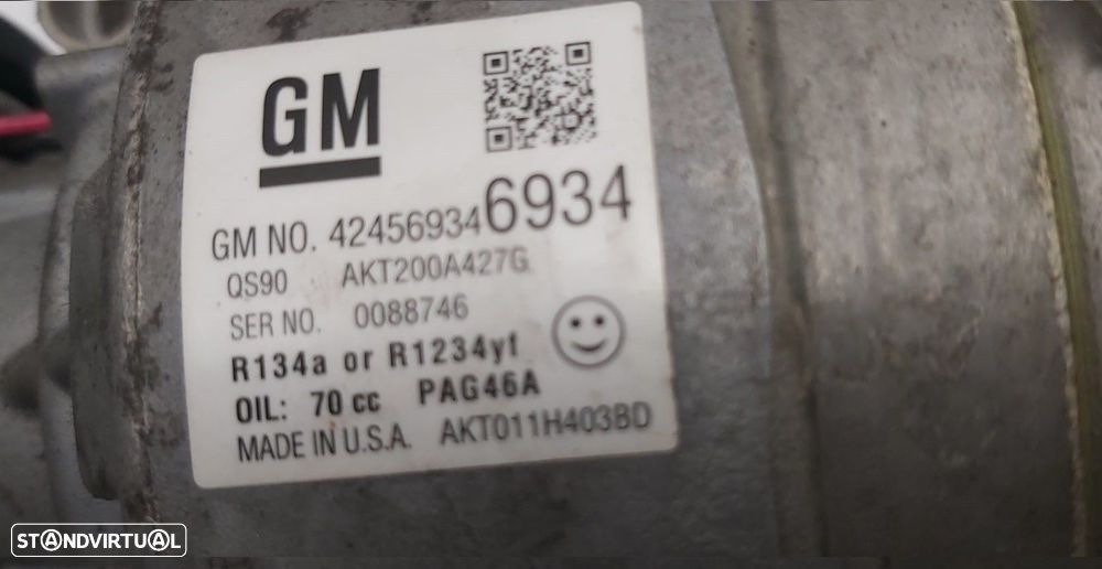 Compressor de ar condicionado Usado OPEL ASTRA J Sports Tourer (P10) 1.6 CDTi RE... - 3