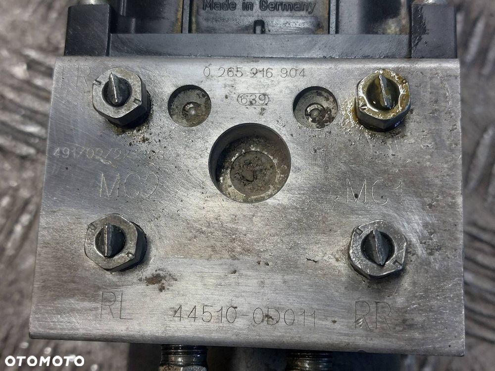 POMPA STEROWNIK ABS TOYOTA YARIS I 44510-0D011 0265216904 - 2