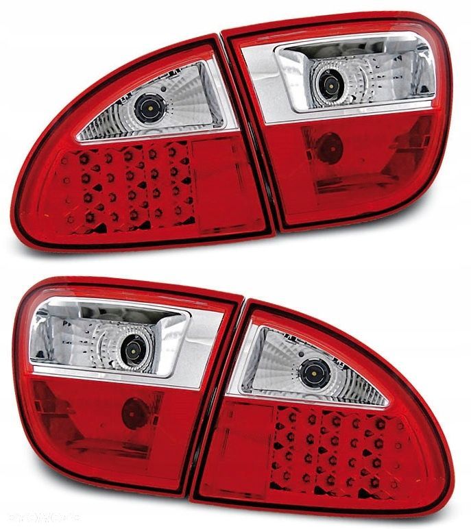 Lampy tyl ne kpl Led Diodowe Diody Tuning Red White Seat Leon I 1 1m 99-04 - 1