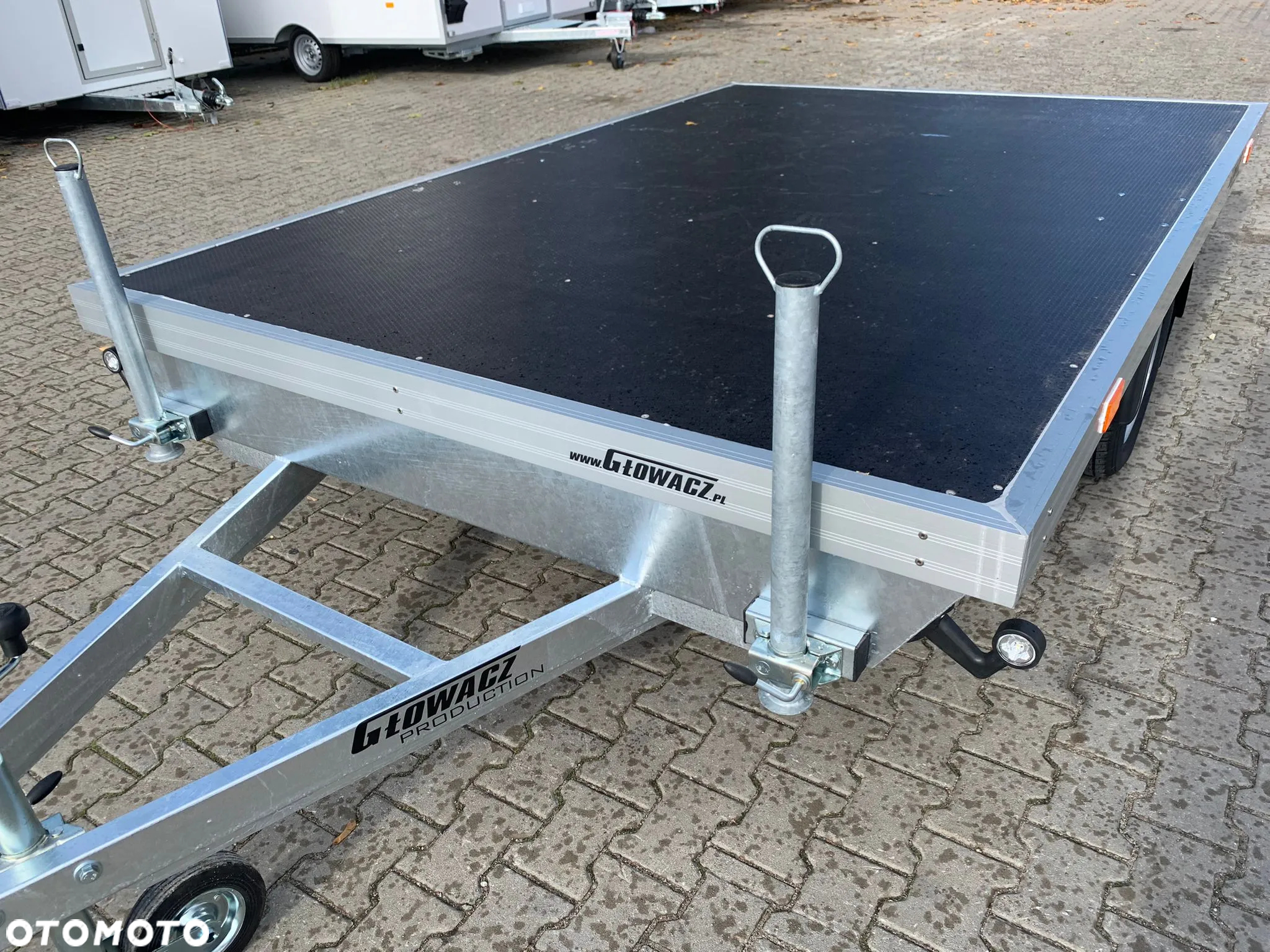 Głowacz Przyczepa do transportu saun, jacuzzi , bali itd.Wymiar 300×200 cm, wyposażona w podpory - 15